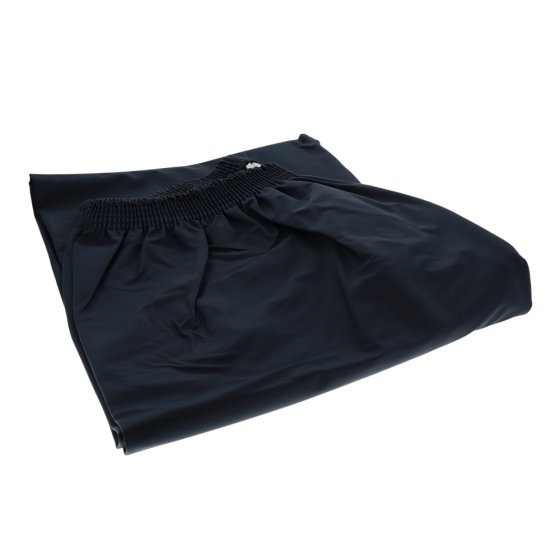 Large Navy Blue Breathable PU Coated Polyester Overtrousers with Elasticated Waist