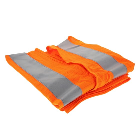 Hi-Vis Waistcoat 100% Polyester Fire Retardant Orange Size XXL