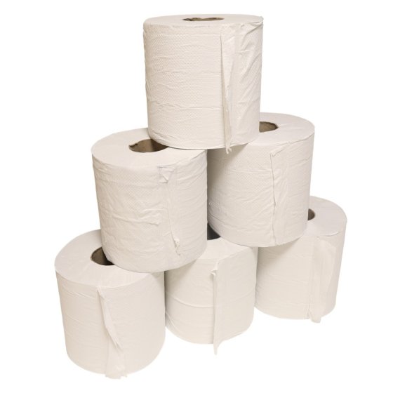 White 2-Ply Hand Drying Roll for EDP007 Centre-feed dispenser 150M - Pack of 6