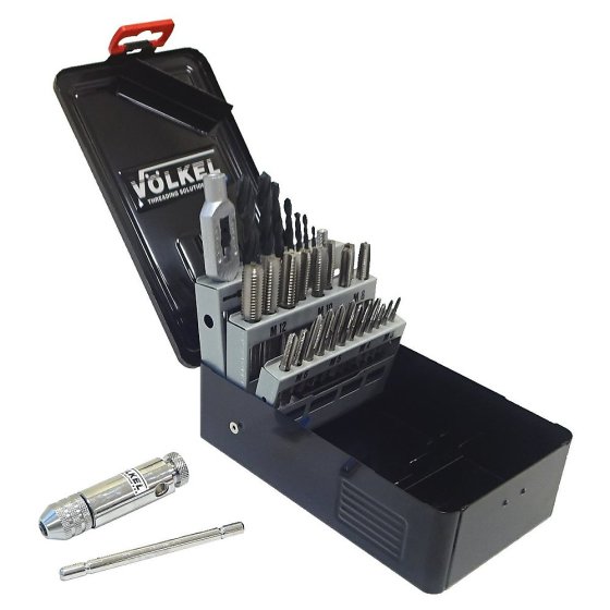 Tap & Drill Set M3-M12 for Metalworking - Volkel 49513