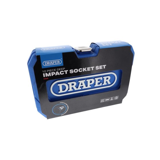 Metric Deep Impact Socket Set 1/2" SQ - 10 Piece