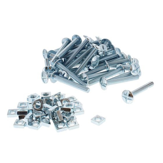 Metric Roofing Bolts & Nuts, Size: M8 x 60mm - Pack of 50