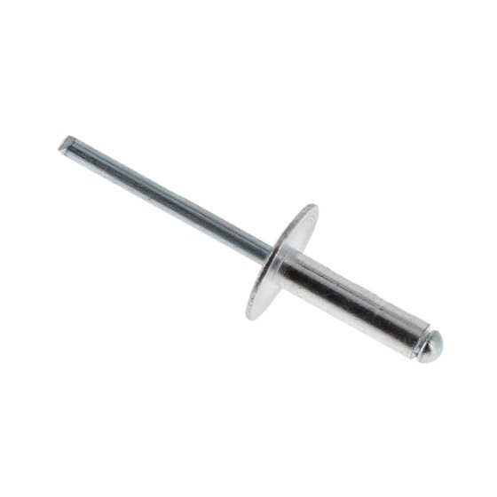 POP Rivets, Large Flange, Aluminium. Diam: 4.8mm x Length: 20mm - Pack of 200