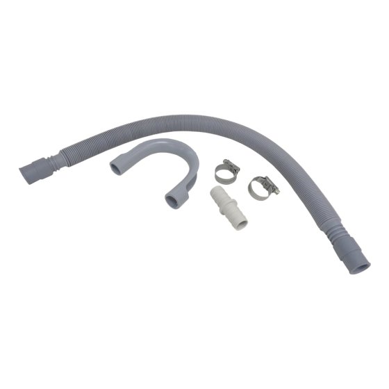 Drain Hose Kit 19-22mm Ends 5 Piece Suitable for Home Domestic Washing Machine Appliances