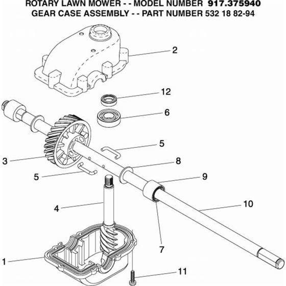 Gear Case for Husqvarna