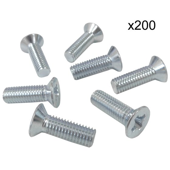 Body Screw C/Sunk Size: M8x25mm - Pack of 200