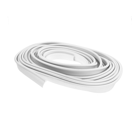 Caravan Awning Rail Protector 12m White PVC For 6mm Rails