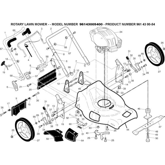 Frame for Husqvarna Lawn Mowers