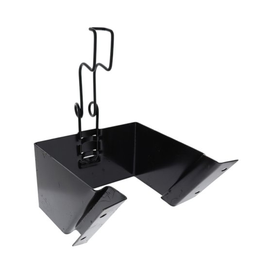 Wheel Chock Holder, DIN 76051 E53, Black Painted Metal