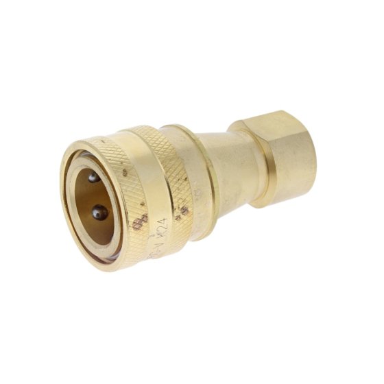 ISO B Brass Holmbury Coupling ISO 7241-B 180 Bar MWP, Thread Size: 06 (3/8"), (Female)