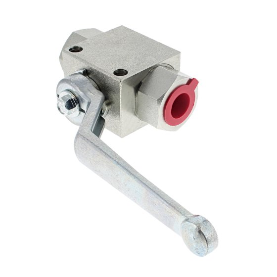 Two Way Ball Valve 500 Bar MWP (Mounting Holes) Body 10 Thread 3/8"