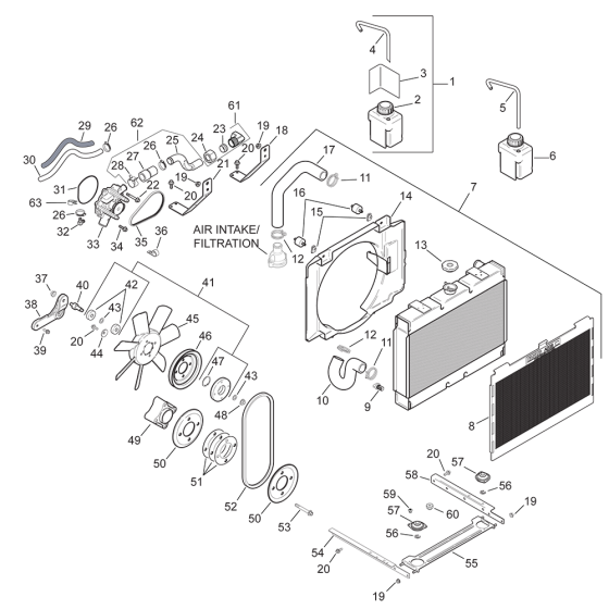 Cooling for Kohler LH755