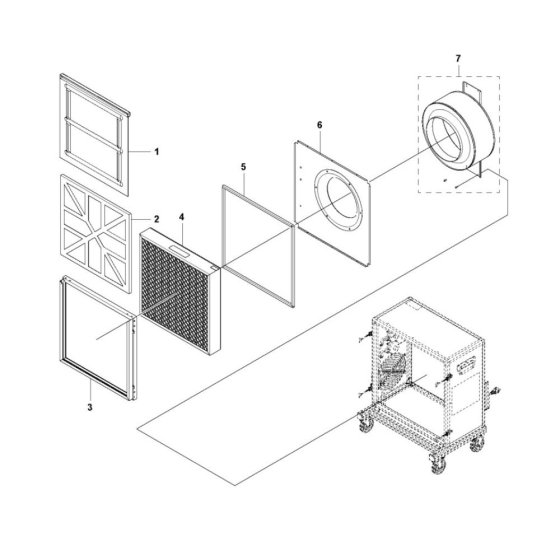 Filter Assembly for Husqvarna A 2000