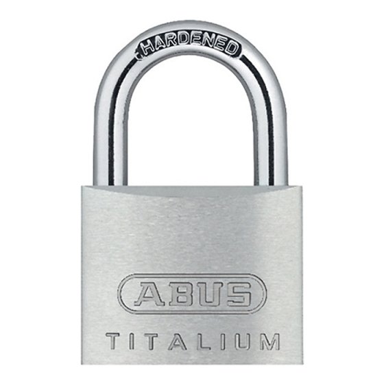 64TI/20 Titalium Padlock 20mm Carded by ABUS - 56361