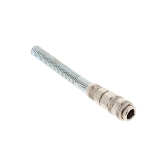 PCL Mini Coupling To Tube (6mm I/D X 8mm O/D) W/ Anti-Kink Spring - AC11AK8/6