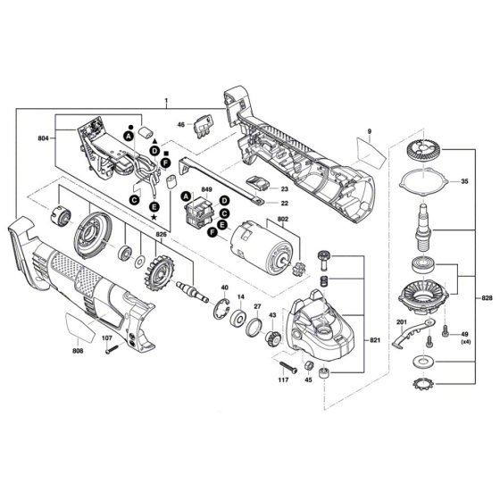 Angle Grinder Assembly
