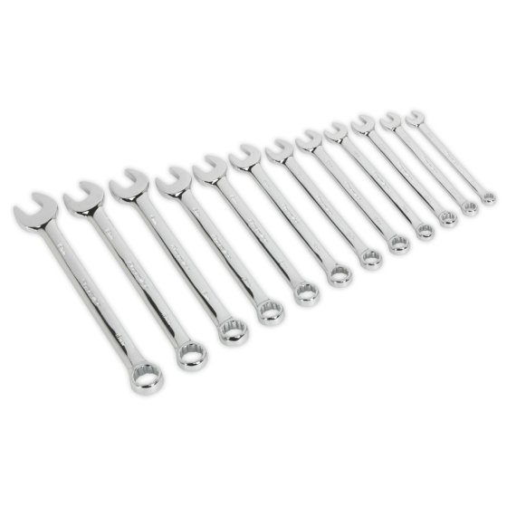 Combination Spanner Set 12pc Metric Sealey Part No. AK63012