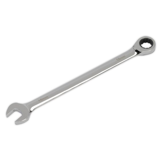 Combination Ratchet Spanner Extra-Long 18mm Sealey Part No. AK6391018