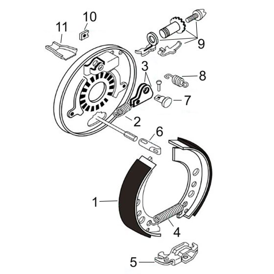 Brake Shoe Assembly TL90