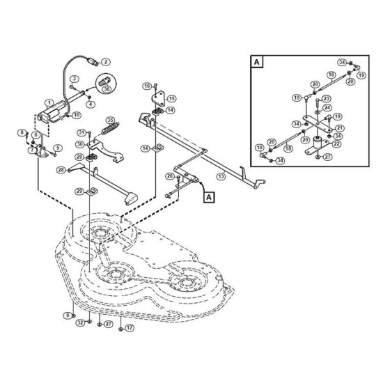 Height Adjustment for Mowers