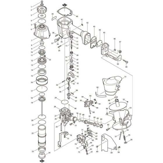 Makita AN611 Main Assembly