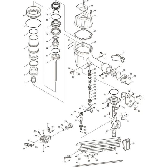 Makita AN942 Main Assembly
