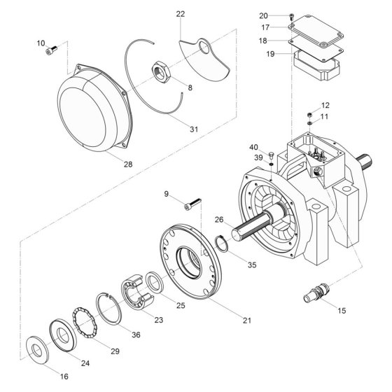 Exciter Assembly for Wacker AP2560e