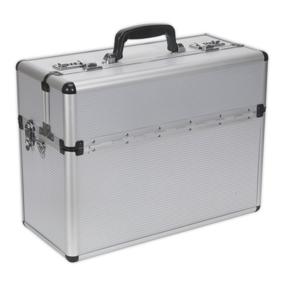 Tool Case Pilot Style Fully Polished Aluminium Sealey Part No. AP605