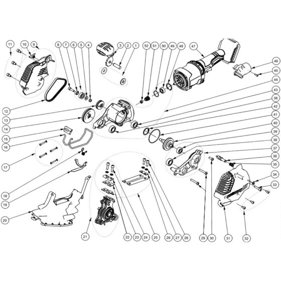 Complete Assembly for Arbortech BA200X Allsaw
