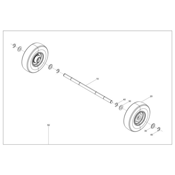 Wheel Assembly for Wacker AS62e