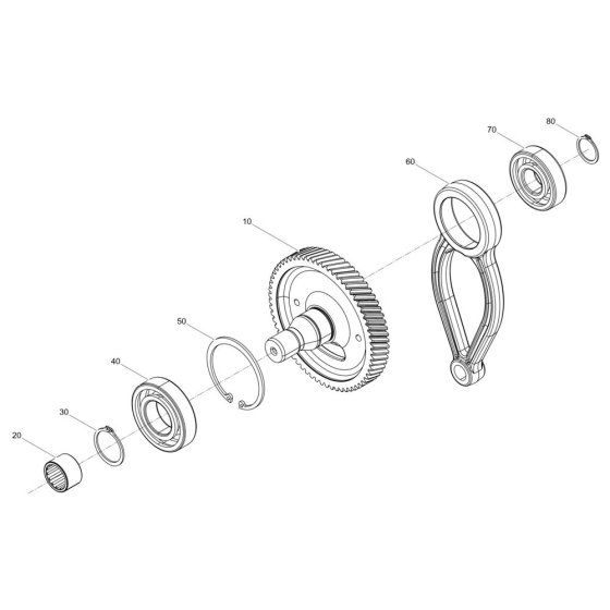 Crank Gear Assembly for AS62e