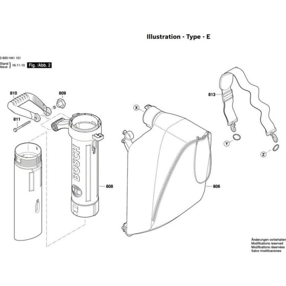Garden Vacuum Assembly for Bosch