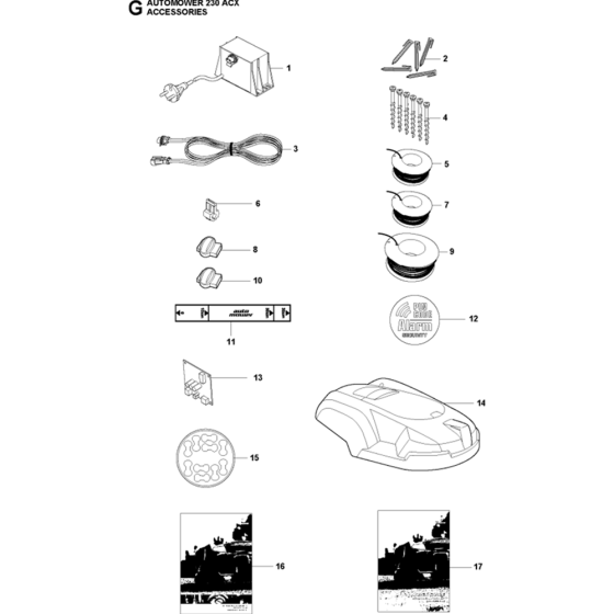 Accessories for Husqvarna 230 ACX