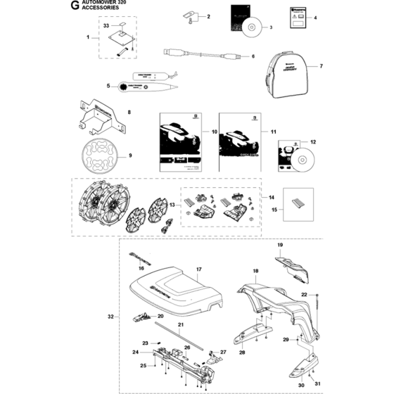 Accessories for Automower 320