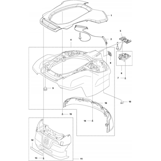 Cover Assembly for Automower 430XH