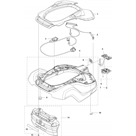 Cover Assembly for Automower 450X