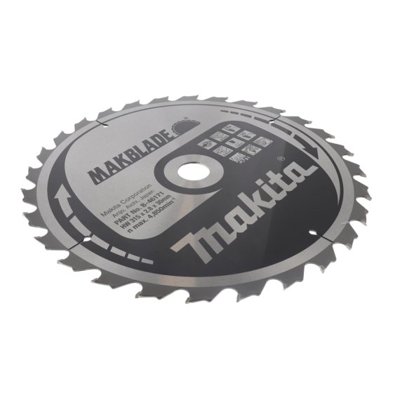 Tct Saw Blade for Makita Circular Saws - OEM No. B46171