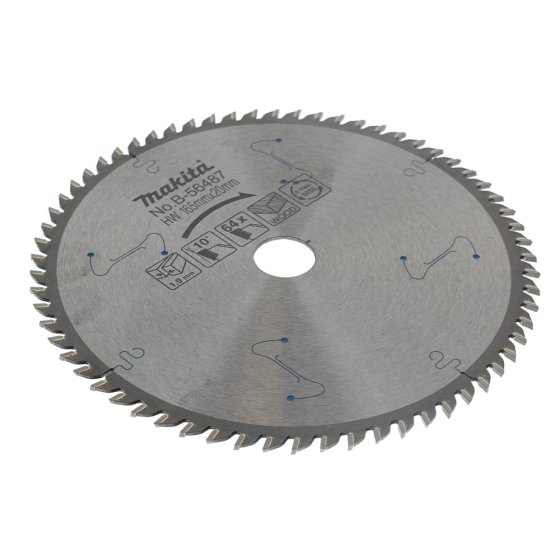 Tct Saw Blade 165x20x64t for Makita DLS600 Mitre Saw - Genuine Makita Part - OEM No. B-56487