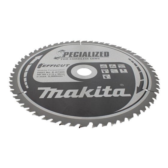 Wood Saw Blade for Makita LS003G, LS1219L Mitre Saw - OEM No. B-67309