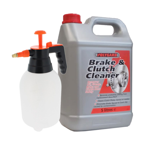 Brake and Clutch Solvent Cleaner 5L with Chemical-Resistant Sprayer Bundle