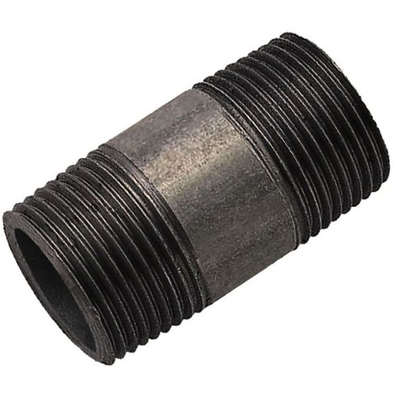 Barrel Nipple 1/2" BSP Galvanised Malleable Iron Pipe Fitting