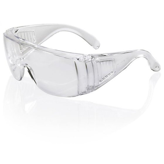 Boston Visitor Spectacles c/w Ventilated Side Arms EN166 Class:1 F Clear