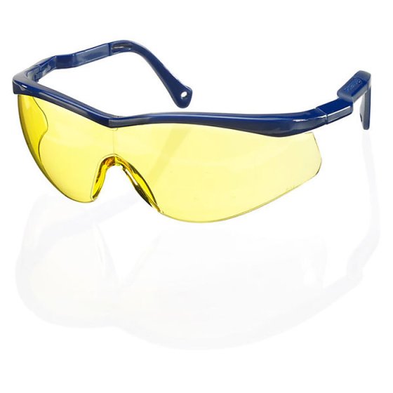 Colorado Safety Spectacles Nylon Frame with Wrap Around Single Lens Yellow