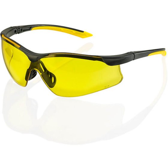 Yale Safety Spectacles Wrap Around Anti Fog Lens EN166 Class 1 F Yellow