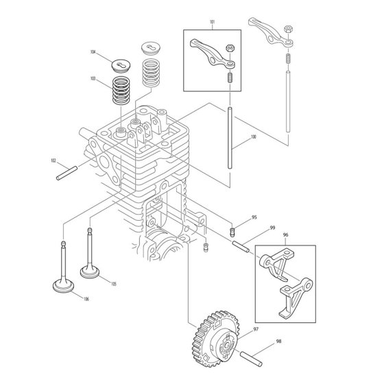 Cam Gear Assembly for BCX2500