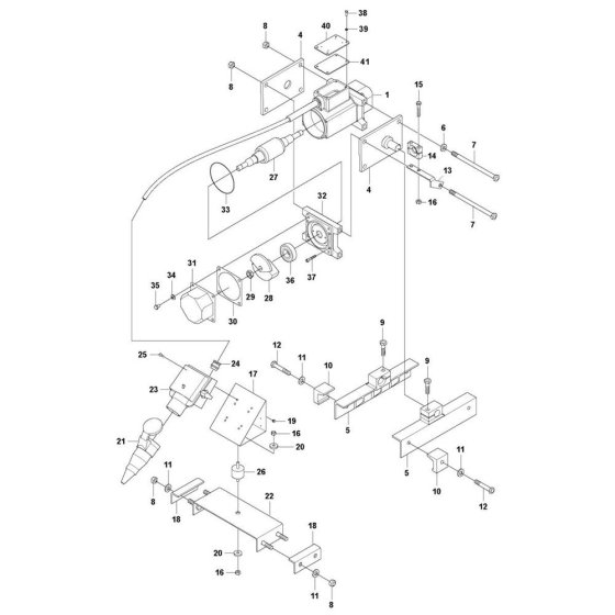 Drive Unit for Husqvarna BE 20