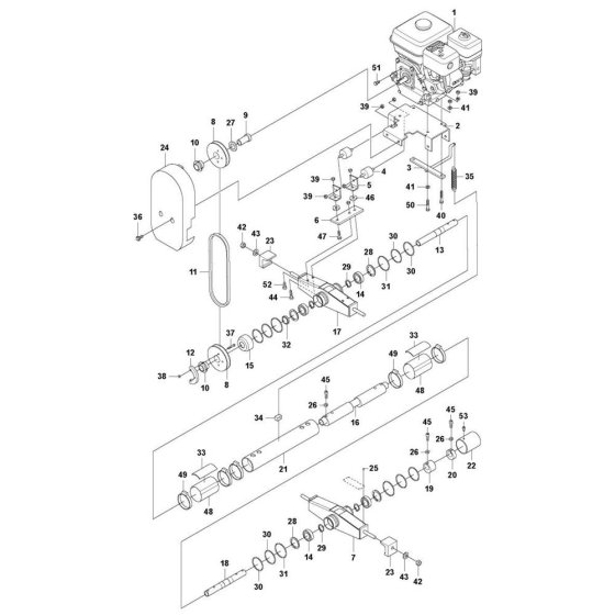 Drive Unit for Husqvarna BE 30