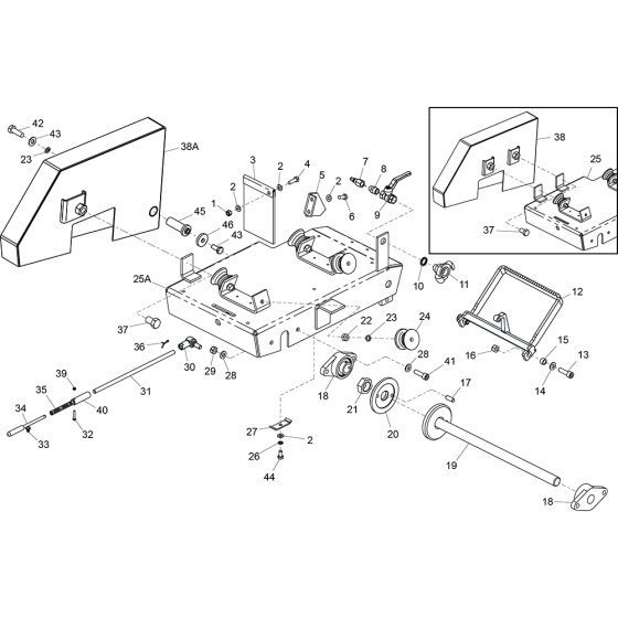 Bedplate Assembly for Floor Saw