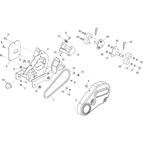 Bedplate & Front Cover Assembly