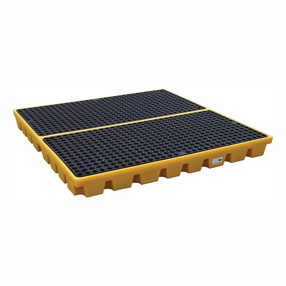 4 Drum Bunded Workfloor fits 4x205L Drums Capacity 240ltrs Max Load 2000kgs